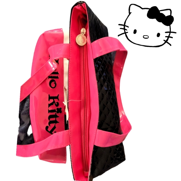 New Arrival! Authentic Licensed HELLO KITTY Spacious Leather Blend Tote Bag - Picture 5 of 8